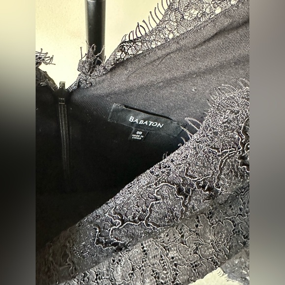 Babaton Aritzia black lace dress (Size 00) - Picture 2 of 2